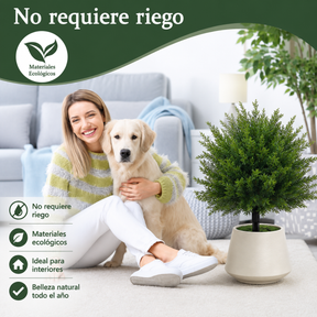 Árbol artificial de cedro para paisajismo – Decoración para porches y jardines exteriores