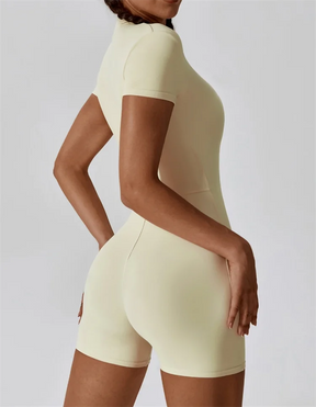 Front-Zip Fitness Romper