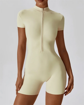 Front-Zip Fitness Romper