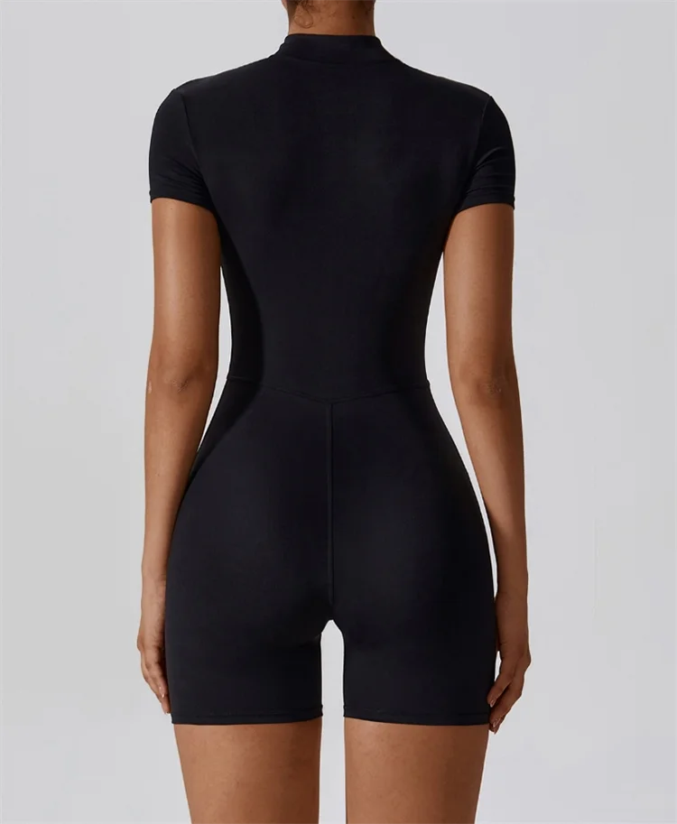 Front-Zip Fitness Romper