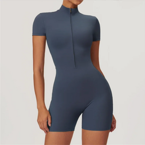 Front-Zip Fitness Romper