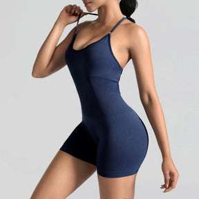 Sculpt Romper with Thin Straps