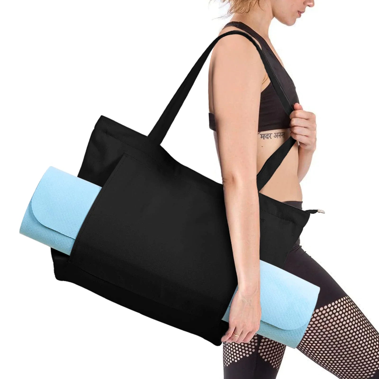 Yoga Tote Bag with Mat Holder